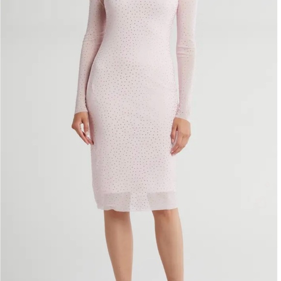 AFRM Dresses & Skirts - AFRM Light Pink Long Sleeve Dress